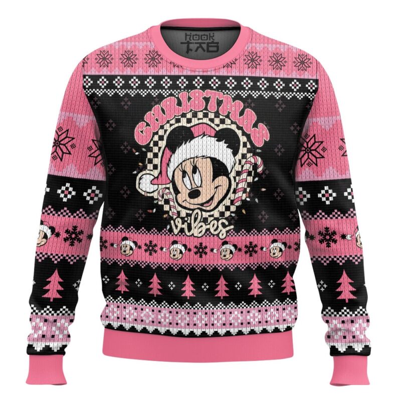 Hooktab Minnie Christmas Ugly Christmas Sweater Hooktab Minnie Christmas Ugly Christmas Sweater