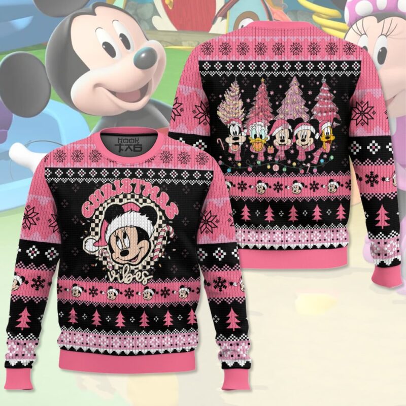 Hooktab Minnie Christmas Ugly Christmas Sweater Hooktab Minnie Christmas Ugly Christmas Sweater
