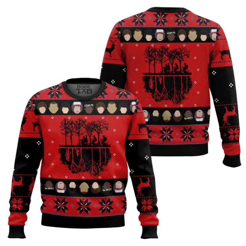Hooktab Mirkwood Stranger Things Ugly Christmas Sweater Hooktab Mirkwood Stranger Things Ugly Christmas Sweater