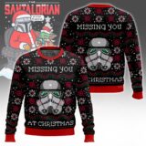 Hooktab Missing You At Christmas Star Wars Ugly Christmas Sweater