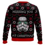 Hooktab Missing You At Christmas Star Wars Ugly Christmas Sweater