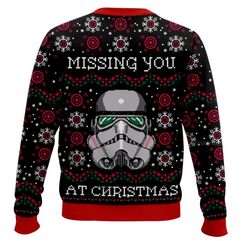 Hooktab Missing You At Christmas Star Wars Ugly Christmas Sweater Hooktab Missing You At Christmas Star Wars Ugly Christmas Sweater