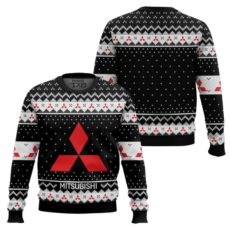 Hooktab Mitsubishi Ugly Christmas Sweater Hooktab Mitsubishi Ugly Christmas Sweater