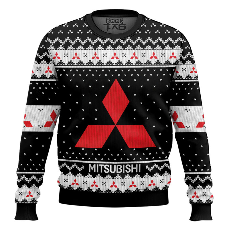 Hooktab Mitsubishi Ugly Christmas Sweater