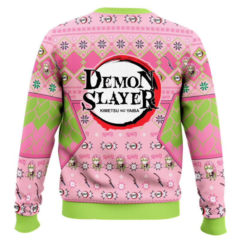 Hooktab Mitsuri Kanroji Ugly Christmas Sweater Hooktab Mitsuri Kanroji Ugly Christmas Sweater