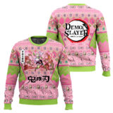 Hooktab Mitsuri Kanroji Ugly Christmas Sweater
