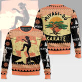 Hooktab Miyagi-do Karate Kid Ugly Christmas Sweater