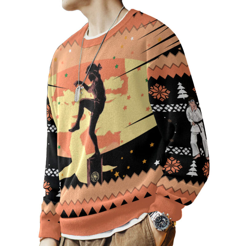 Hooktab Miyagi-do Karate Kid Ugly Christmas Sweater Hooktab Miyagi-do Karate Kid Ugly Christmas Sweater