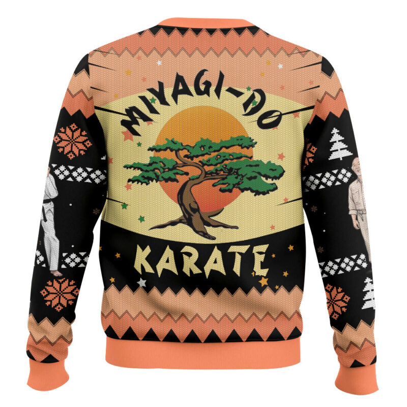 Hooktab Miyagi-do Karate Kid Ugly Christmas Sweater Hooktab Miyagi-do Karate Kid Ugly Christmas Sweater