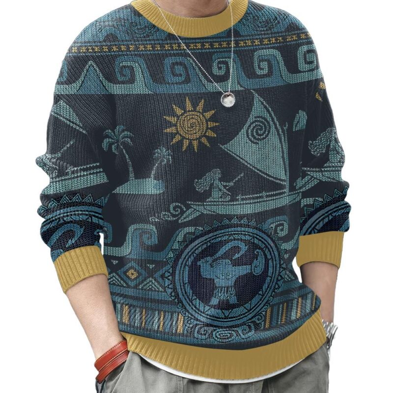 Hooktab Moana Disney Ugly Christmas Sweater Hooktab Moana Disney Ugly Christmas Sweater