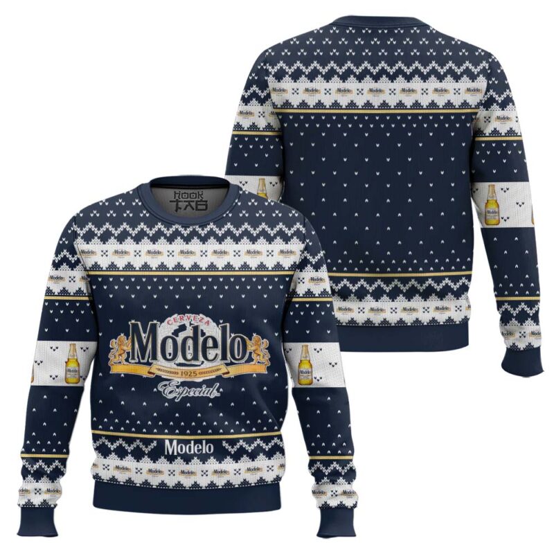 Hooktab Modelo Dunkel Beer Ugly Christmas Sweater Hooktab Modelo Dunkel Beer Ugly Christmas Sweater