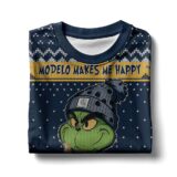 Hooktab Modelo Makes Me Happy Ugly Christmas Sweater