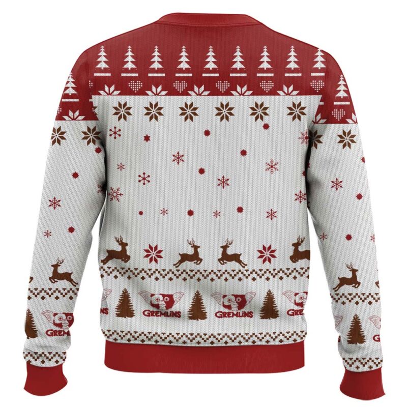 Hooktab Mogwai Just Add Water Gremlins Ugly Christmas Sweater Hooktab Mogwai Just Add Water Gremlins Ugly Christmas Sweater