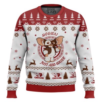 Hooktab Mogwai Just Add Water Gremlins Ugly Christmas Sweater