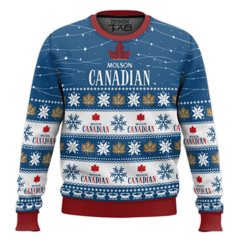 Hooktab Molson Canadian Ugly Christmas Sweater