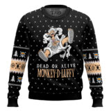 Hooktab Monkey D Luffy Dead Or Alive One Piece Ugly Christmas Sweater