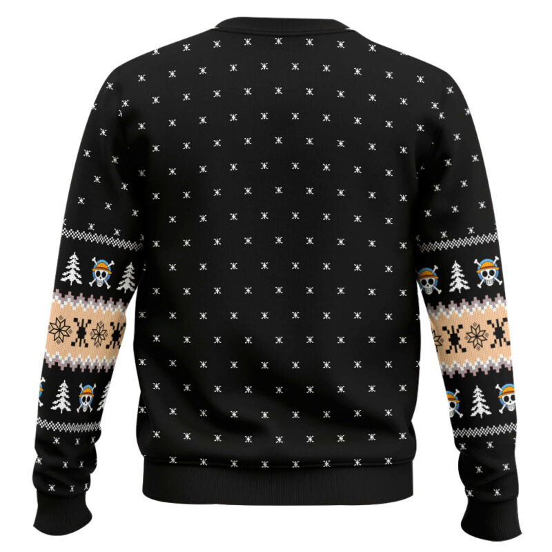 Hooktab Monkey D Luffy Dead Or Alive One Piece Ugly Christmas Sweater Hooktab Monkey D Luffy Dead Or Alive One Piece Ugly Christmas Sweater