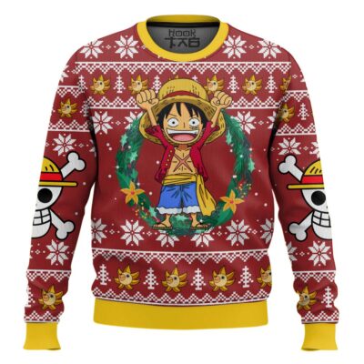 Hooktab Monkey D Luffy One Piece Ugly Christmas Sweater