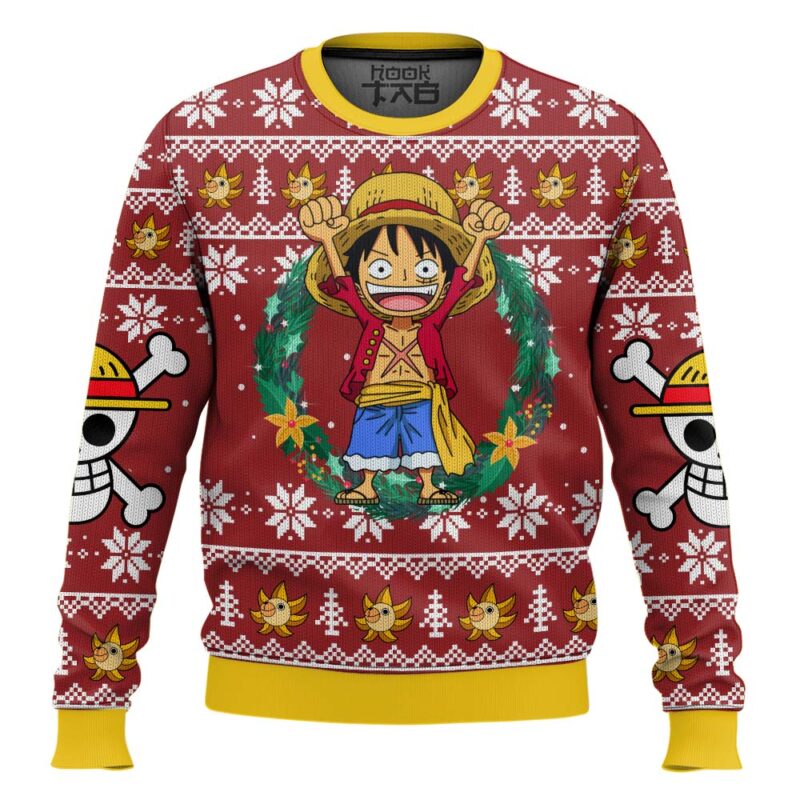 Hooktab Monkey D Luffy One Piece Ugly Christmas Sweater