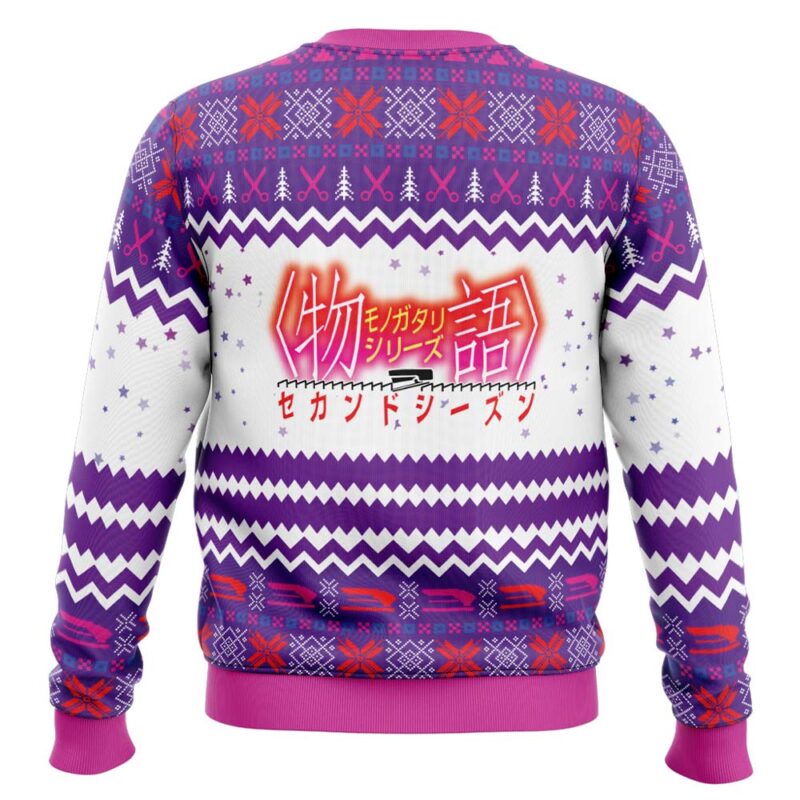 Hooktab Monogatari Girls Bakemonogatari Ugly Christmas Sweater Hooktab Monogatari Girls Bakemonogatari Ugly Christmas Sweater
