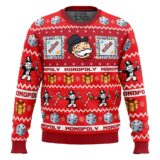 Hooktab Monopoly Board Games Ugly Christmas Sweater