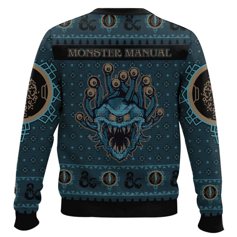 Hooktab Monster Manual Dungeons & Dragons Ugly Christmas Sweater Hooktab Monster Manual Dungeons & Dragons Ugly Christmas Sweater