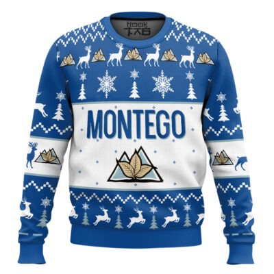 Hooktab montego cigarettes Blue Ugly Christmas Sweater