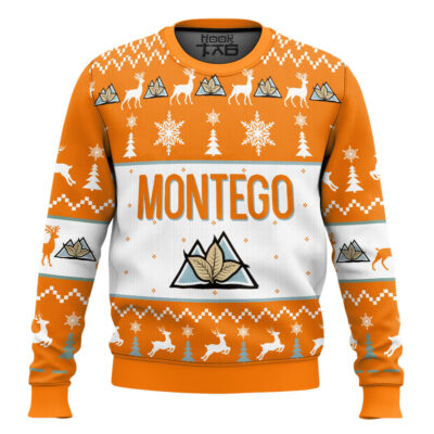 Hooktab montego cigarettes Orange Ugly Christmas Sweater