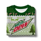 Hooktab Mountain Dew Ugly Christmas Sweater