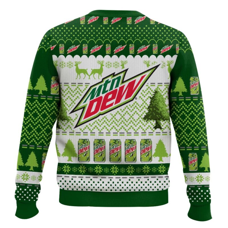 Hooktab Mountain Dew Ugly Christmas Sweater Hooktab Mountain Dew Ugly Christmas Sweater