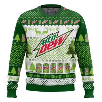 Hooktab Mountain Dew Ugly Christmas Sweater