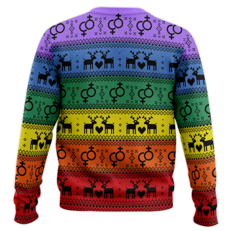 Hooktab Move I'm Gay LGBT Support Ugly Christmas Sweater Hooktab Move I'm Gay LGBT Support Ugly Christmas Sweater