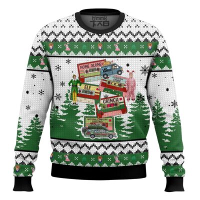 Hooktab Movies For Xmas Days Ugly Christmas Sweater