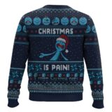Hooktab Mr. Meeseeks “Christmas Is Pain” Rick And Morty Ugly Christmas Sweater