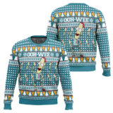 Hooktab Mr. Poopybutthole Ohh Wee Rick And Morty Ugly Christmas Sweater