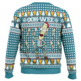 Hooktab Mr. Poopybutthole Ohh Wee Rick And Morty Ugly Christmas Sweater