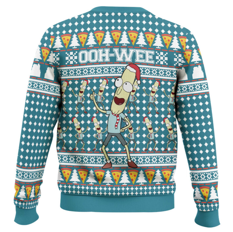 Hooktab Mr. Poopybutthole Ohh Wee Rick And Morty Ugly Christmas Sweater Hooktab Mr. Poopybutthole Ohh Wee Rick And Morty Ugly Christmas Sweater