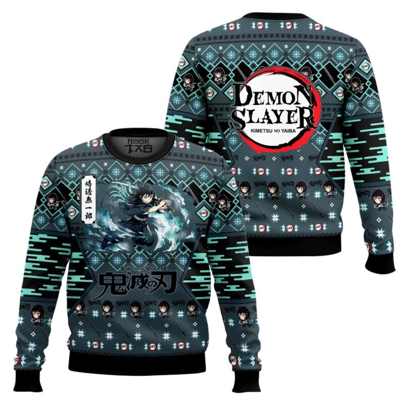 Hooktab Muichiro Tokito Ugly Christmas Sweater Hooktab Muichiro Tokito Ugly Christmas Sweater