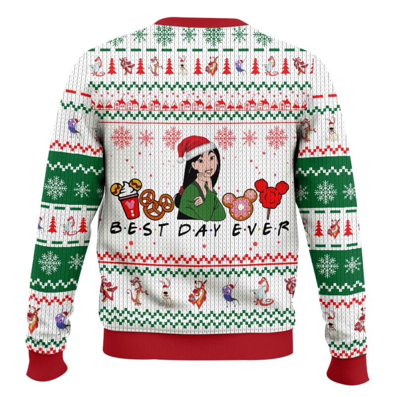 Hooktab Mulan Disney Princess Ugly Christmas Sweater Hooktab Mulan Disney Princess Ugly Christmas Sweater