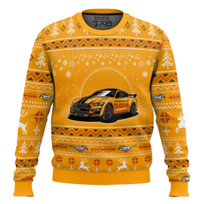 Hooktab Mustang Shelby GT350 Ugly Christmas Sweater