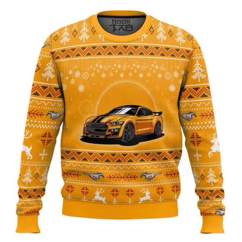 Hooktab Mustang Shelby GT350 Ugly Christmas Sweater