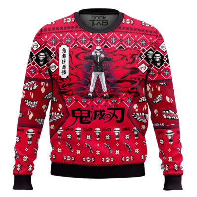 Hooktab Muzan Kibutsuji Ugly Christmas Sweater