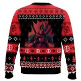 Hooktab My Heart Beats For You! Deadpool Ugly Christmas Sweater