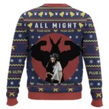 Hooktab My Hero Academia All Might Plus Ultra Ugly Christmas Sweater