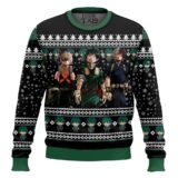 Hooktab My Hero Academia Big 3 Ugly Christmas Sweater
