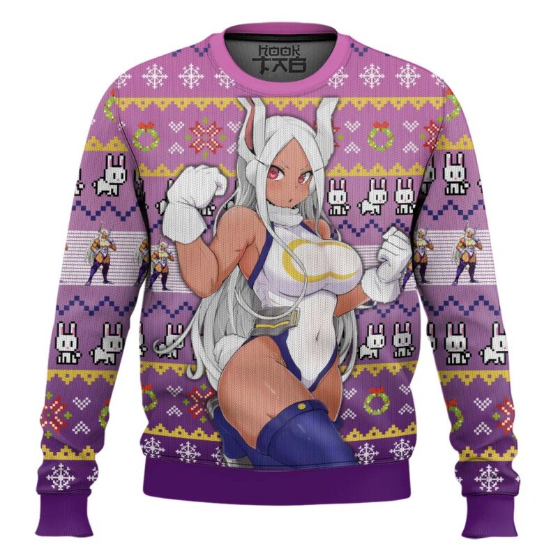 Hooktab My Hero Academia Rumi Usagiyama Ugly Christmas Sweater