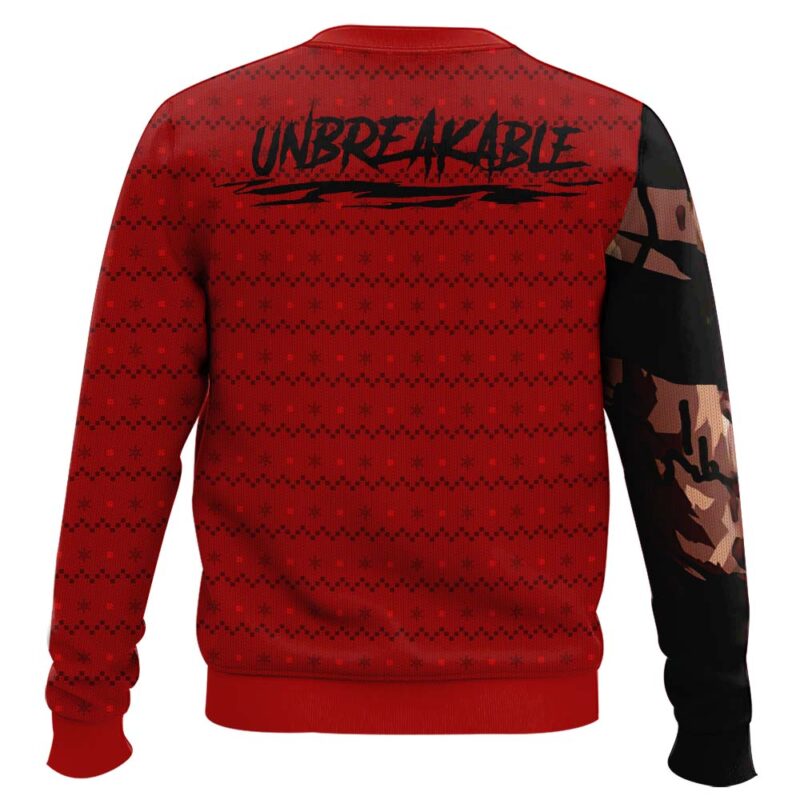 Hooktab My Hero Academia Unbreakable Red Riot Ugly Christmas Sweater Hooktab My Hero Academia Unbreakable Red Riot Ugly Christmas Sweater