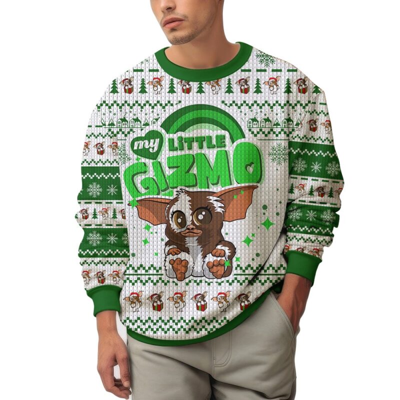 Hooktab My Little Gizmo Gremlins Ugly Christmas Sweater Hooktab My Little Gizmo Gremlins Ugly Christmas Sweater
