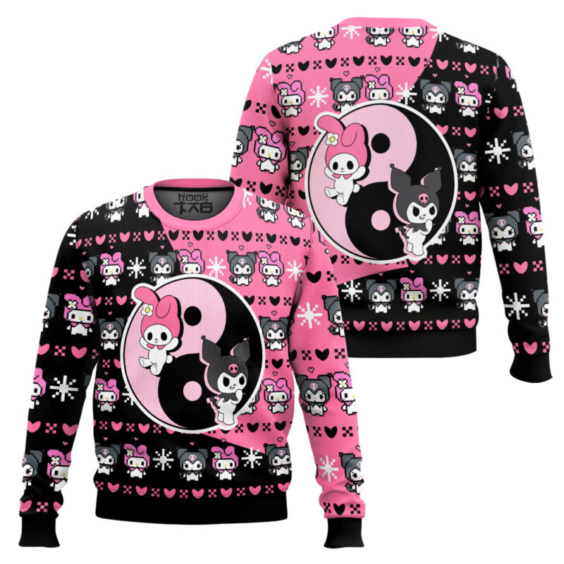 Hooktab My Melody Sanrio Hello Kitty Ugly Christmas Sweater Hooktab My Melody Sanrio Hello Kitty Ugly Christmas Sweater