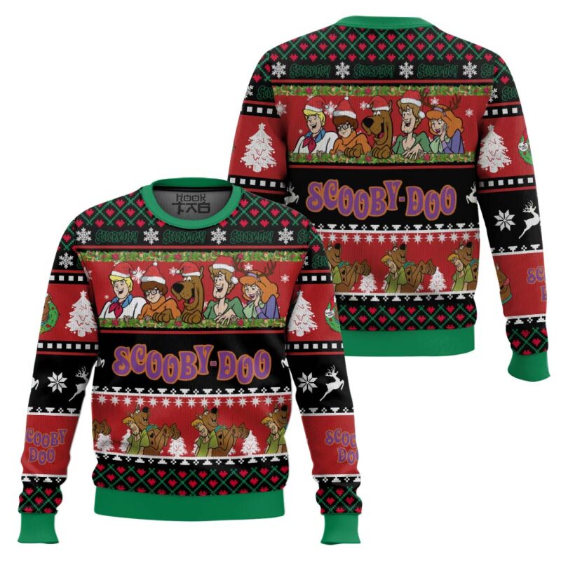 Hooktab Mystery Inc Scooby-doo Ugly Christmas Sweater Hooktab Mystery Inc Scooby-doo Ugly Christmas Sweater